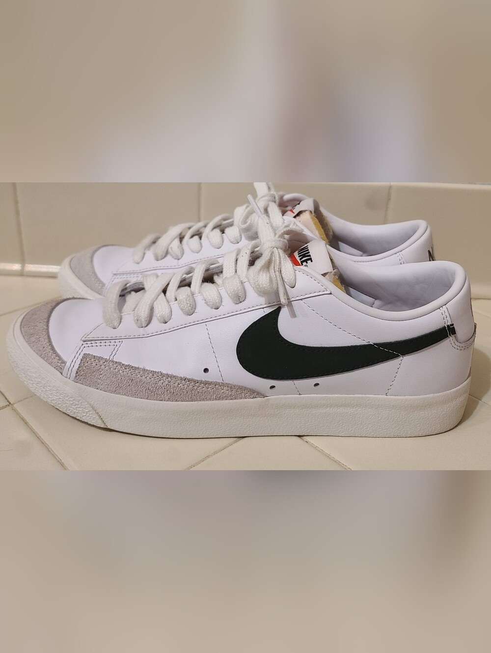 Nike Blazer Low 77 Vintage White Black Men's Size 8.5